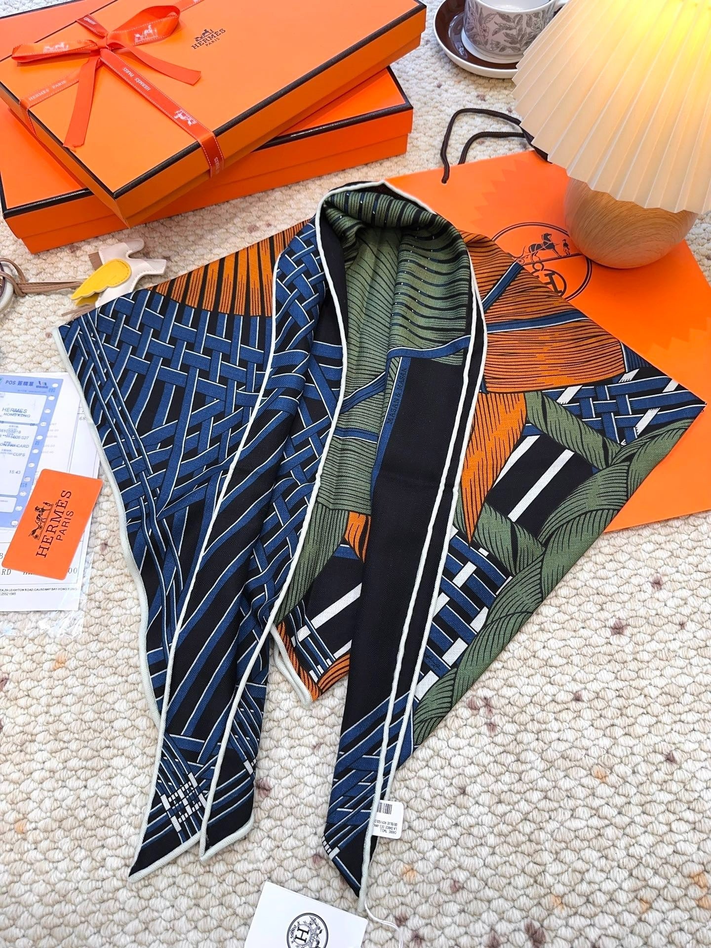 HERMES 25S SCARF 140 IN CASHMERE SILK 854526