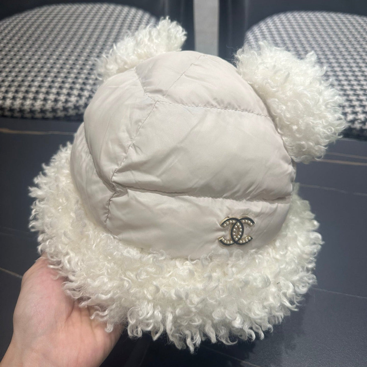 Chanel 2026 Bear-Ear Hat Fabric 566090