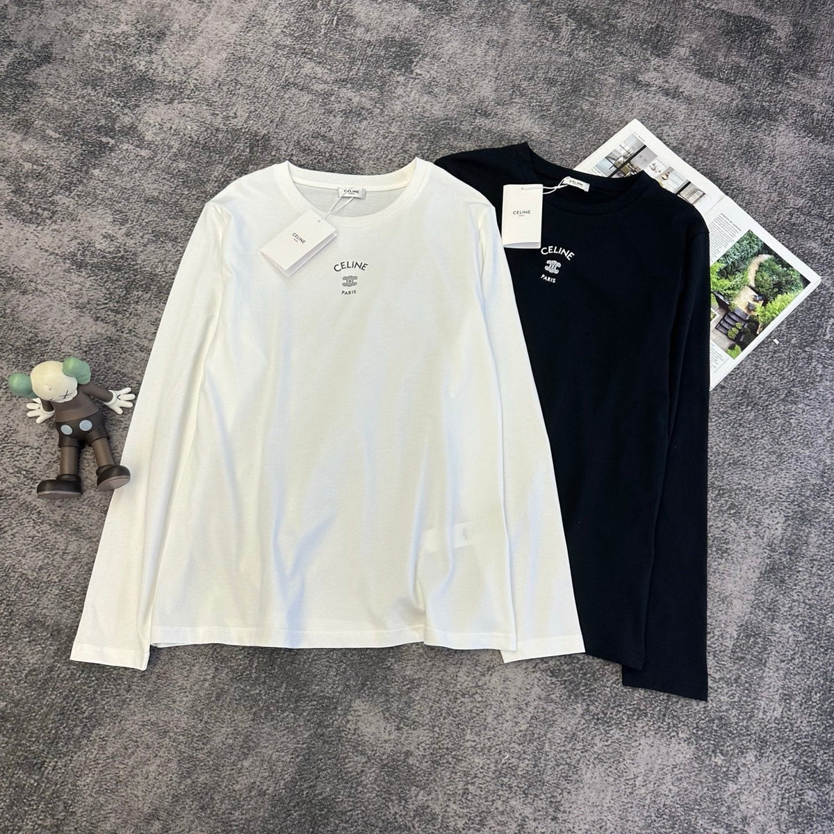 CE 26FW Long-Sleeved T-Shirt Triomphe Embroidery Cotton 430739