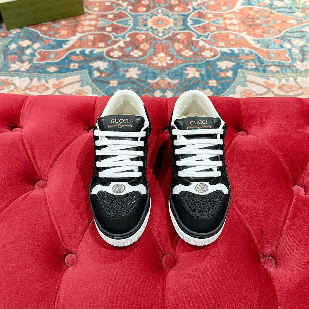 GG 26s Screener Sneaker Black Suede