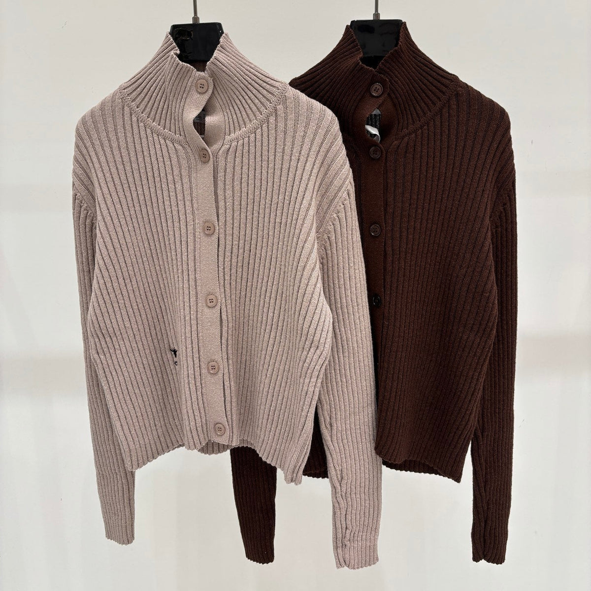 Dior 2026 Turtleneck Button-Down Cardigan Wool 431810