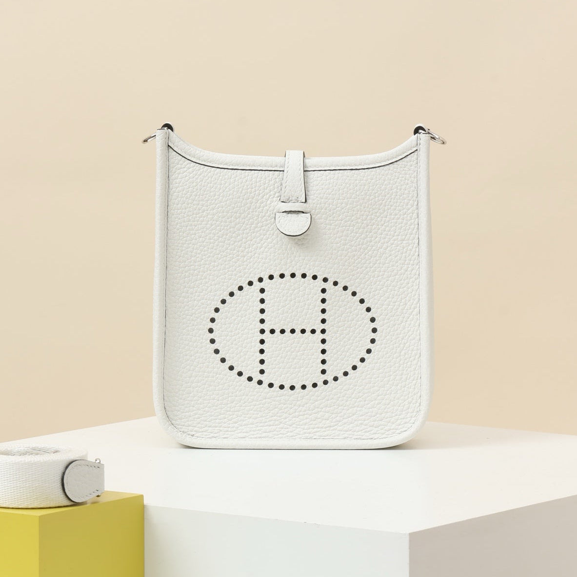High-end Hermes 2026 Evelyne Sellier Bag 19.5cm Epsom Calfskin
