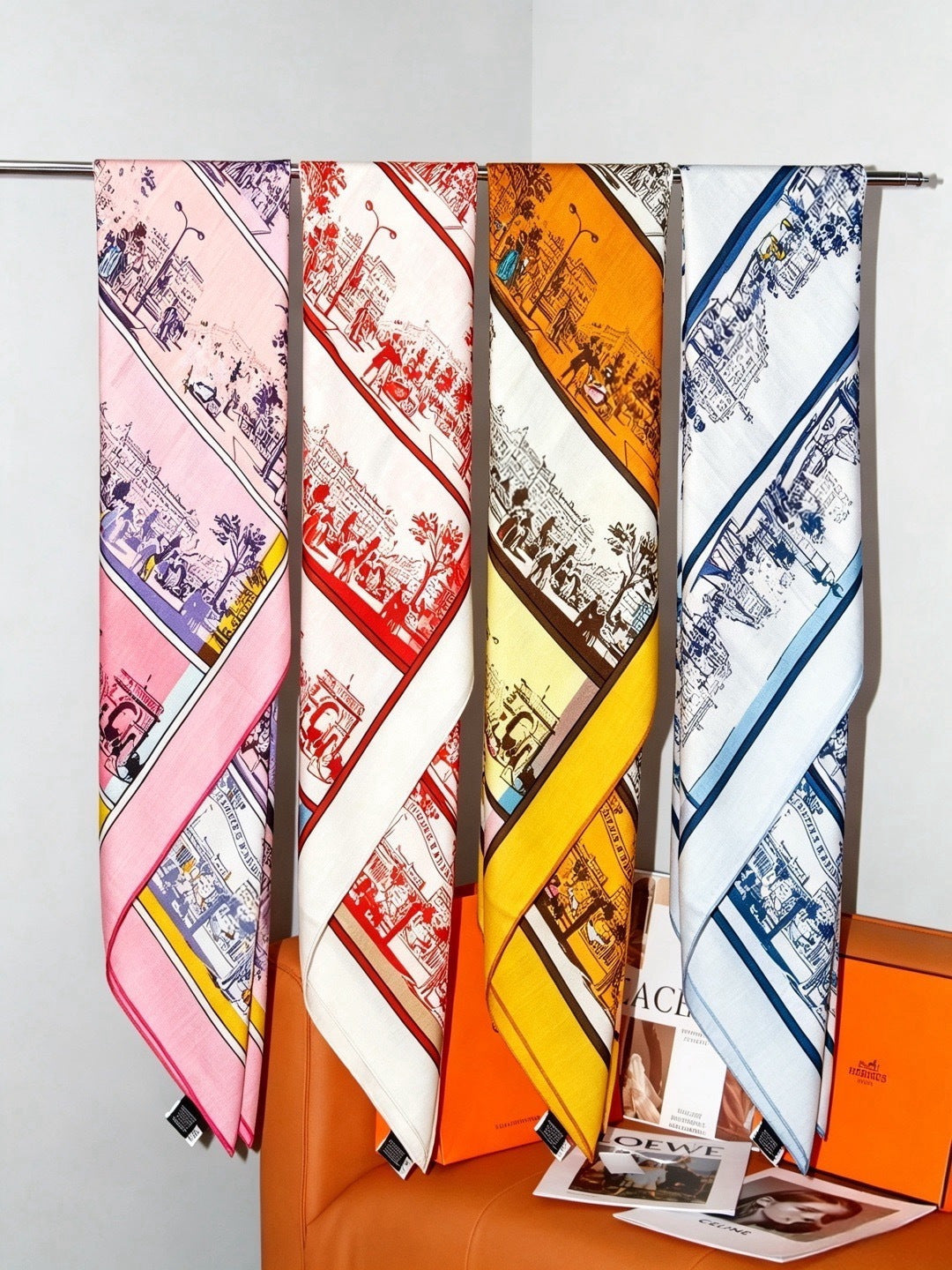 HM 26s Scarf 140 In Cashmere And Silk 559690