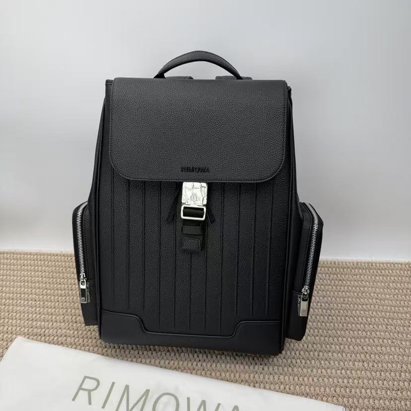 Rimowa 26FW Never Still Large Backpack 44cm Black Cowhide