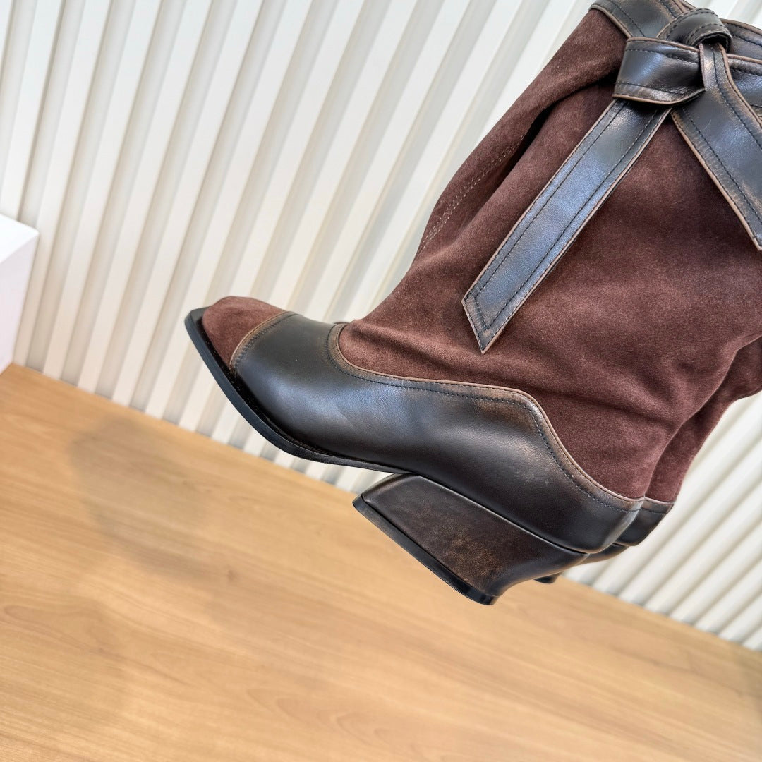 Loewe 2026 Belen Ankle Boots Suede Leather 147548