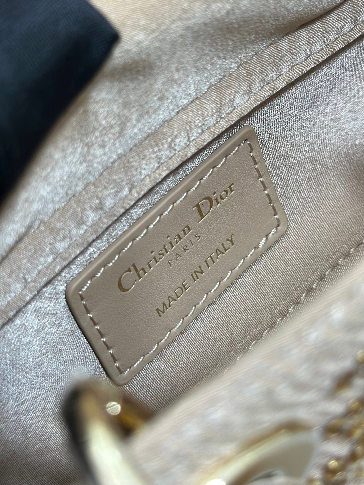 Dior 2026 Lady D-Joy Bag With Chain 16cm Canvas Leather 406830