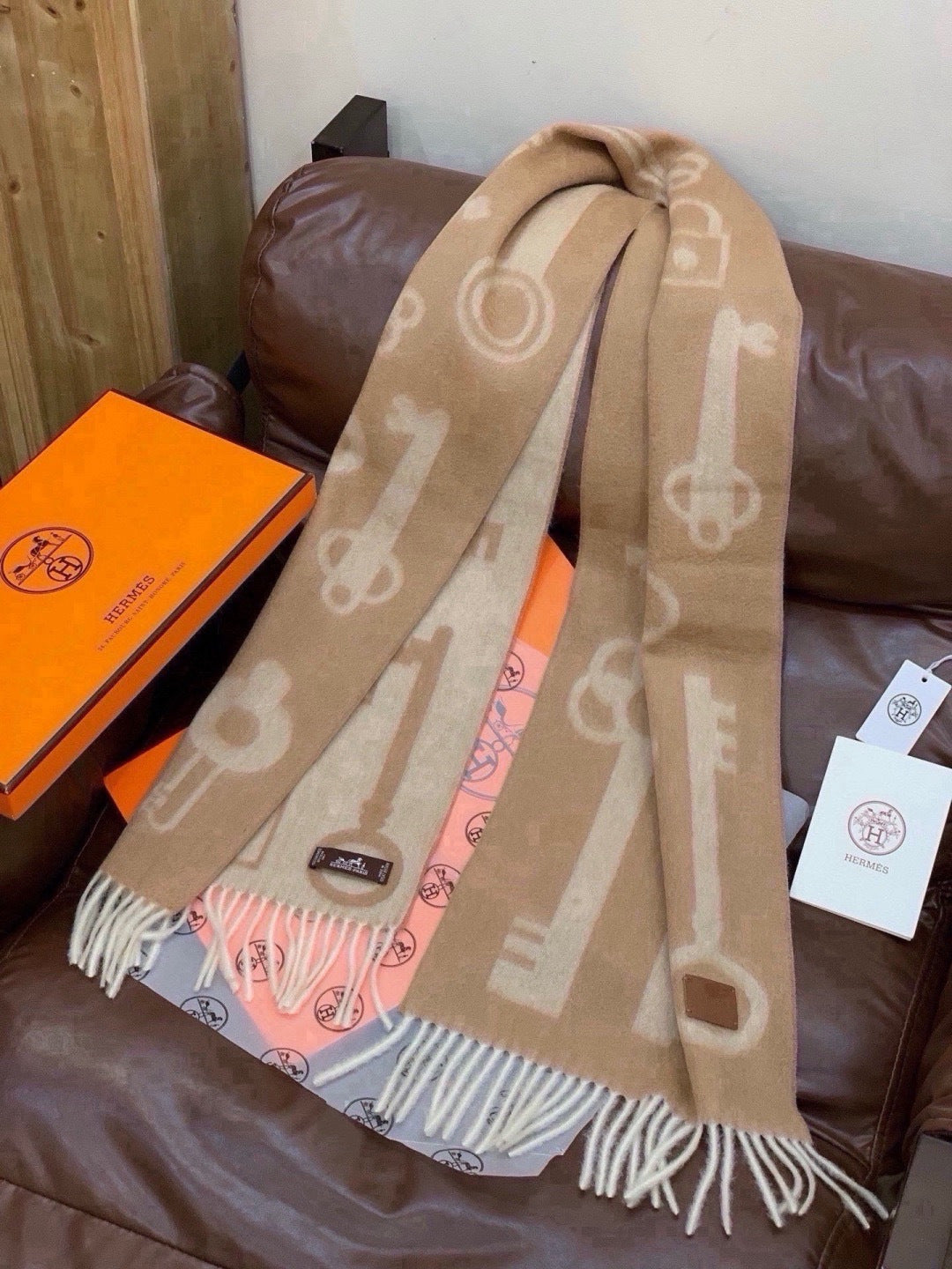 HM Long Scarf 32x180cm Cashmere 550659