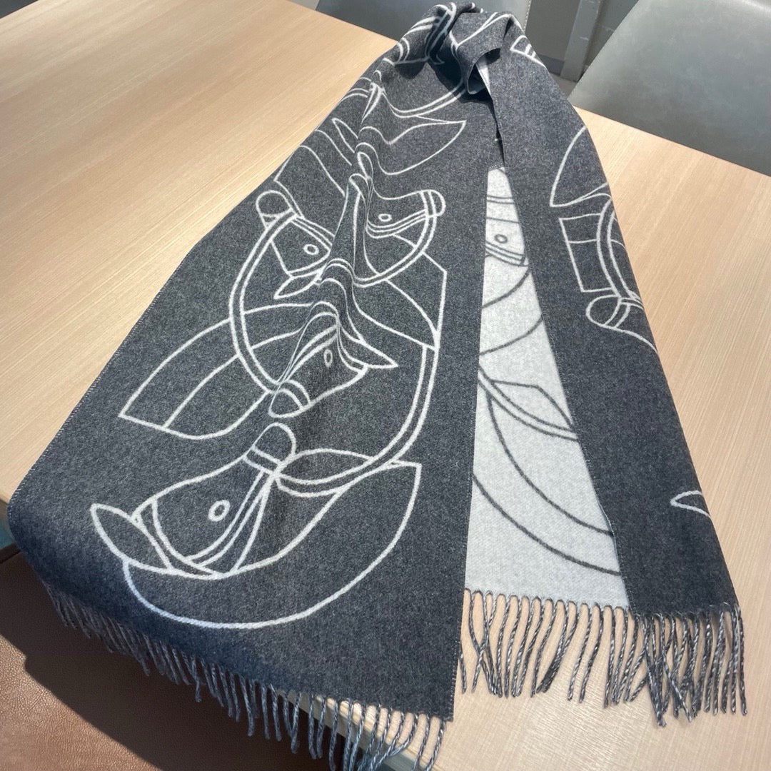 HM Long Scarf 40×195cm Cashmere 561637
