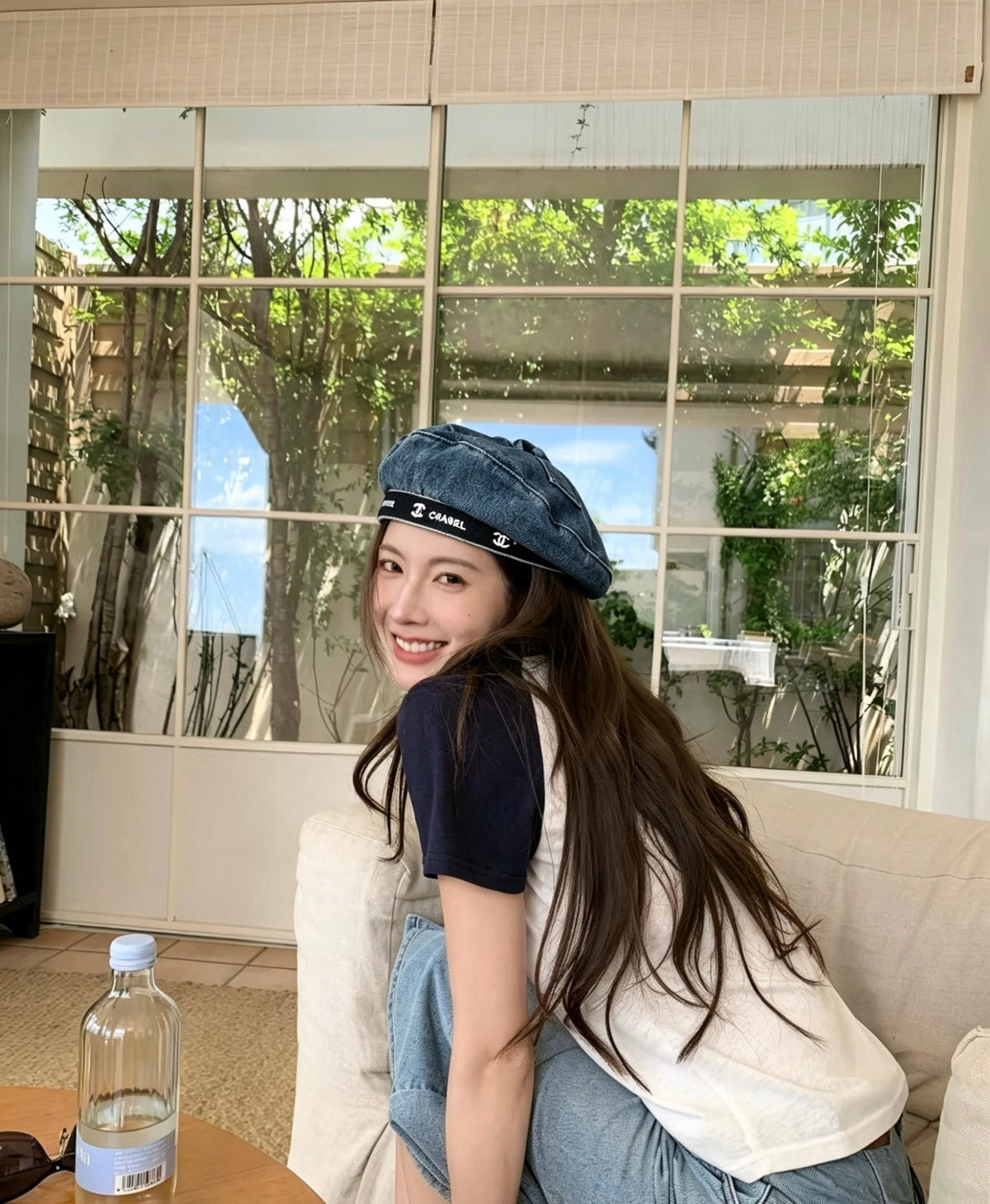 Chanel 2026 Denim Beret Hat 519515