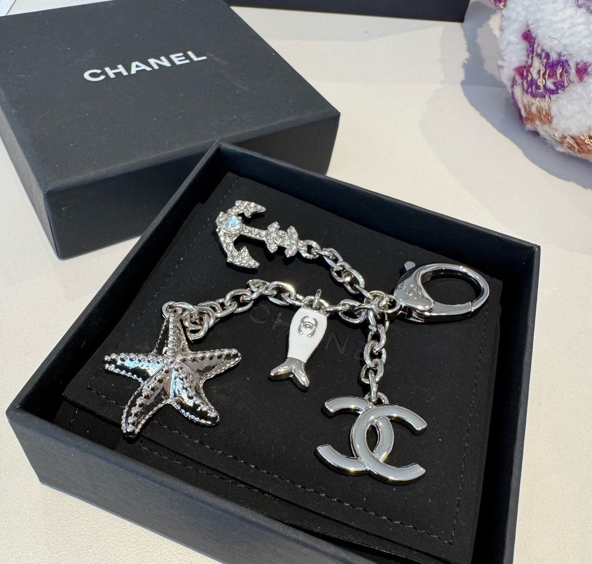 Chanel Fish Anchors Starfish Bag Charm 546178