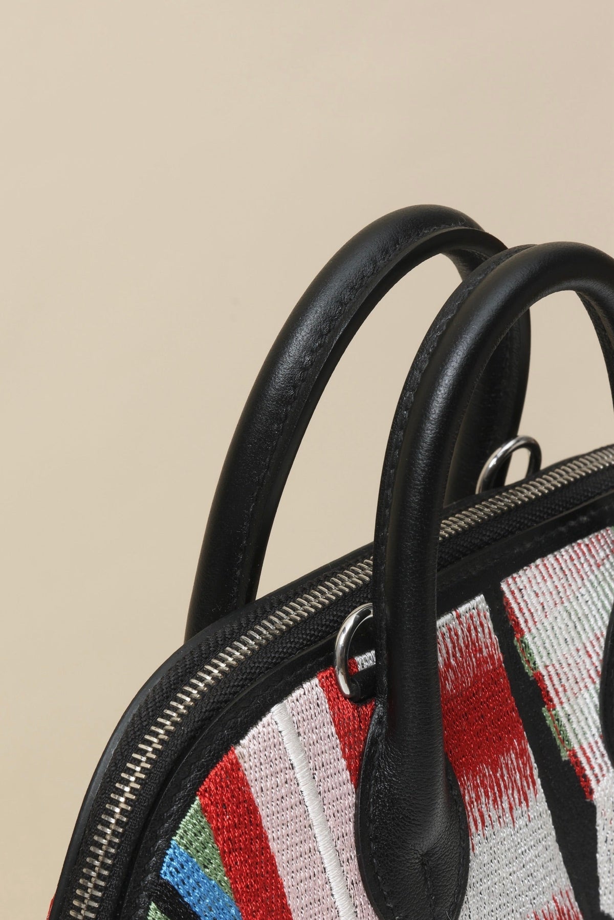 High-end Hermes 2026 Bolide Mini La Selle Imaginaire Bag 18cm Canvas Swift Leather