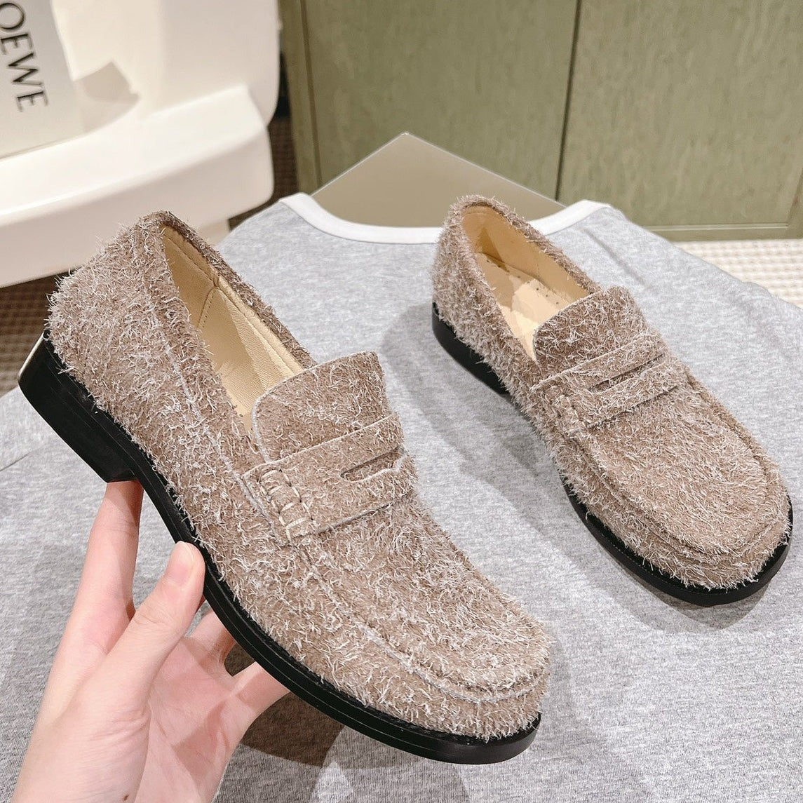 Loewe 2026 Campo Loafers Wool 653950
