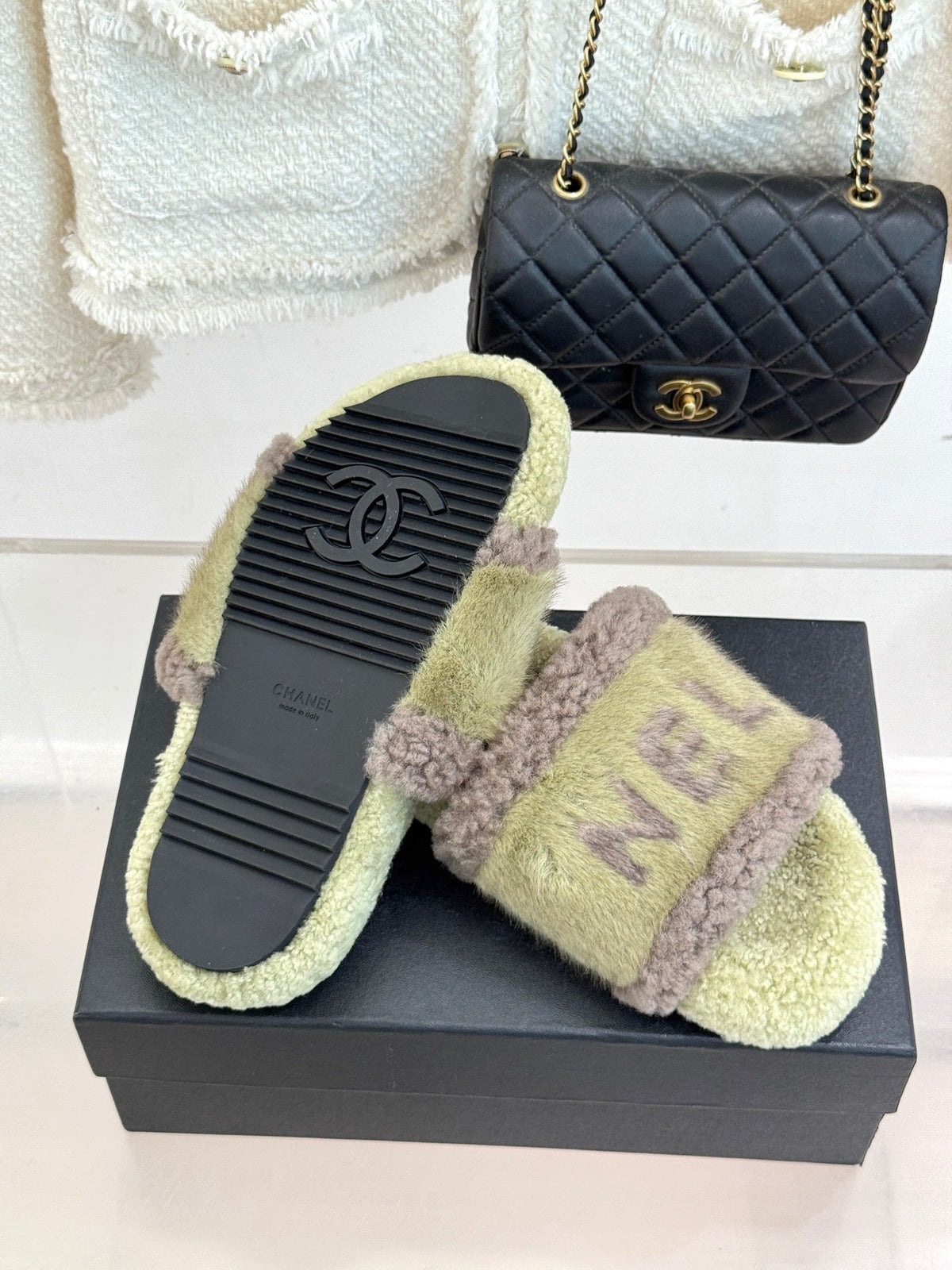 Chanel 2026 Flat Sandals Wool 188301