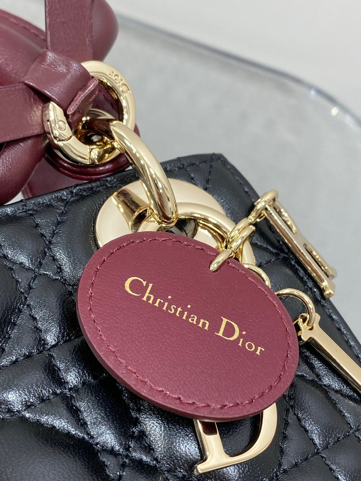 Dior 2026 Two-Tone Lady Dior Bag Leather 408638