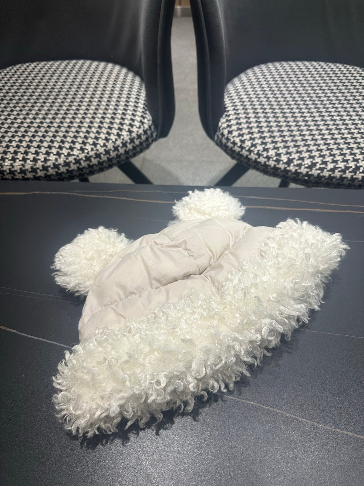 Chanel 2026 Bear-Ear Hat Fabric 566090