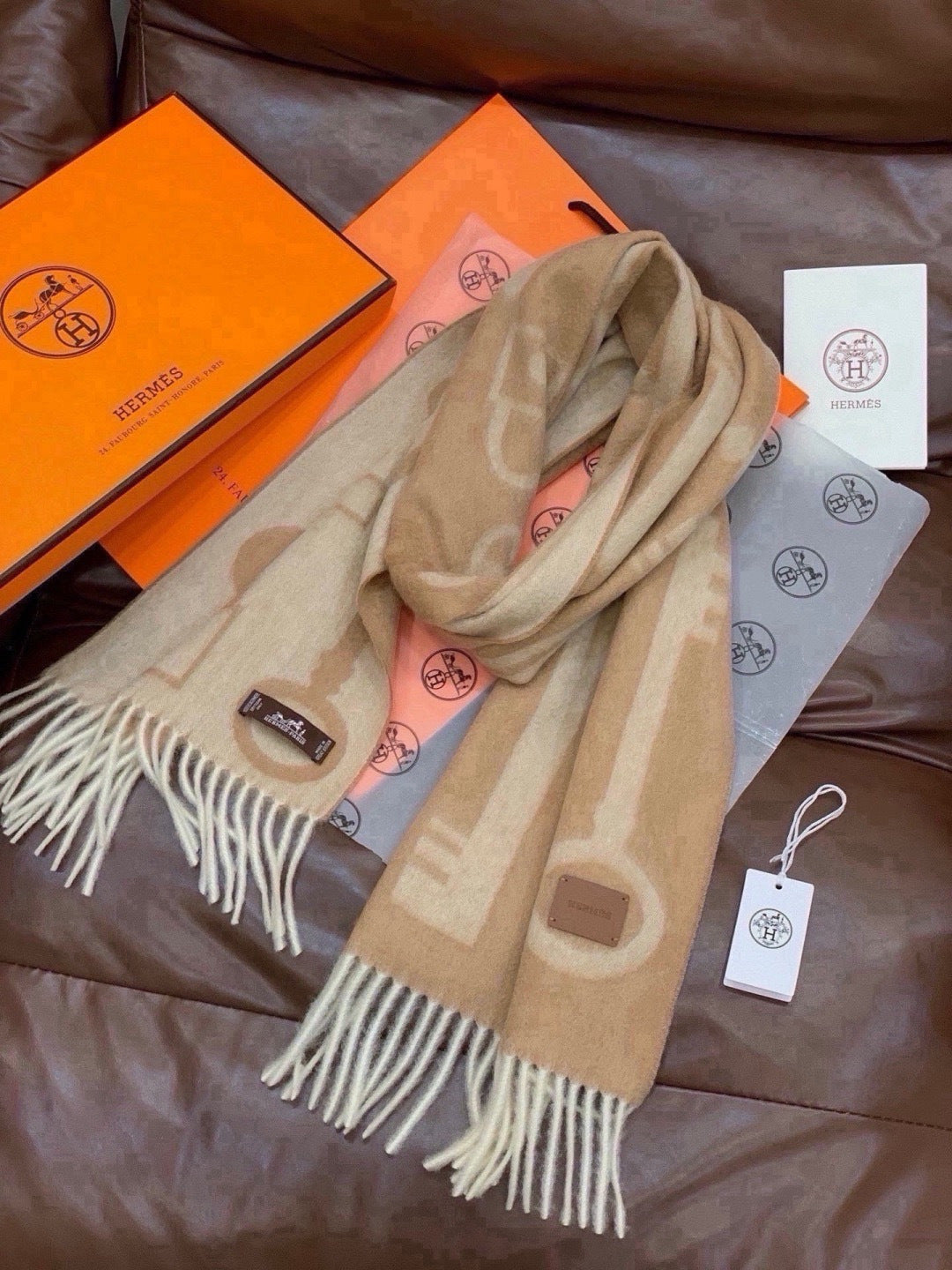 HM Long Scarf 32x180cm Cashmere 550659
