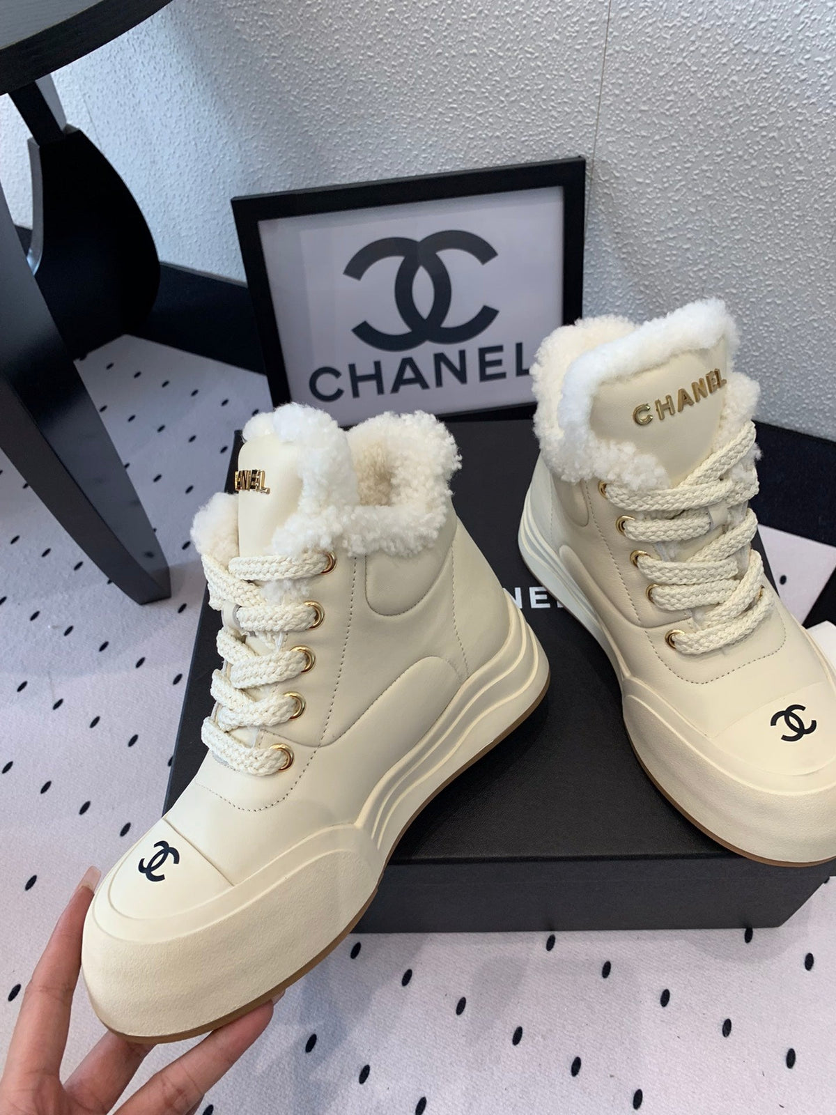 Chanel 2026 Short Boots Wool Leather 189956