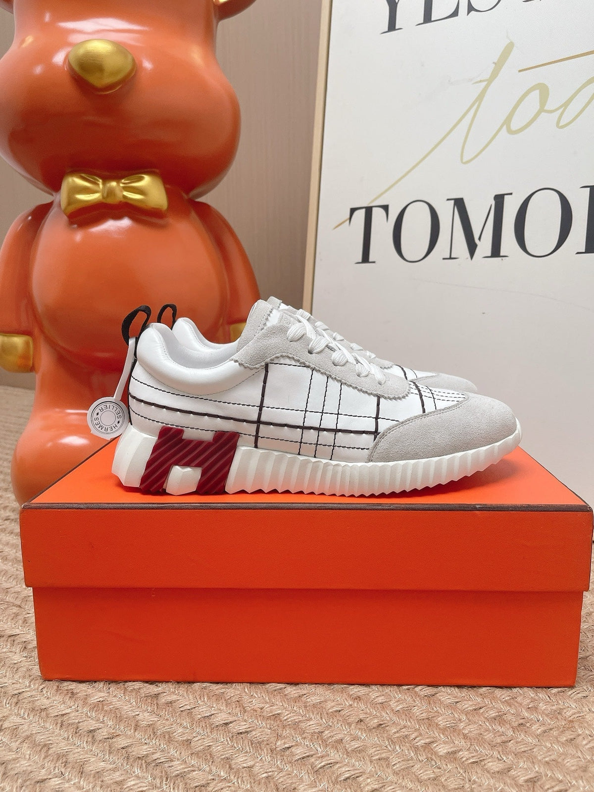 HM 2026 Women Bouncing Sneakers Suede Calfskin 854501
