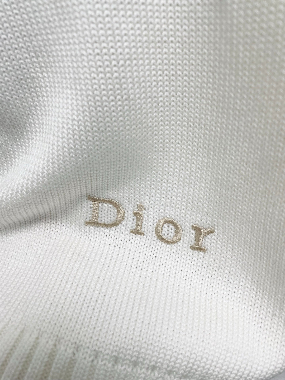 CD 26FW V-Neck Logo-Embroidered Knit Cardigan Wool 440380