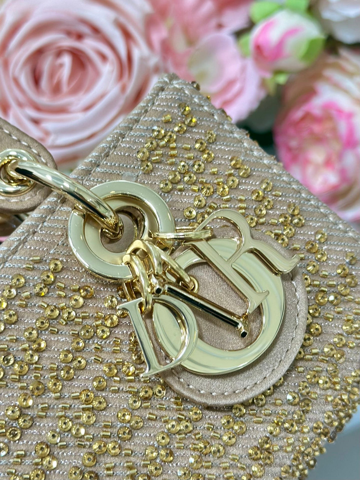 Dior 2026 Lady D-Joy Bag With Chain 16cm Canvas Leather 406830