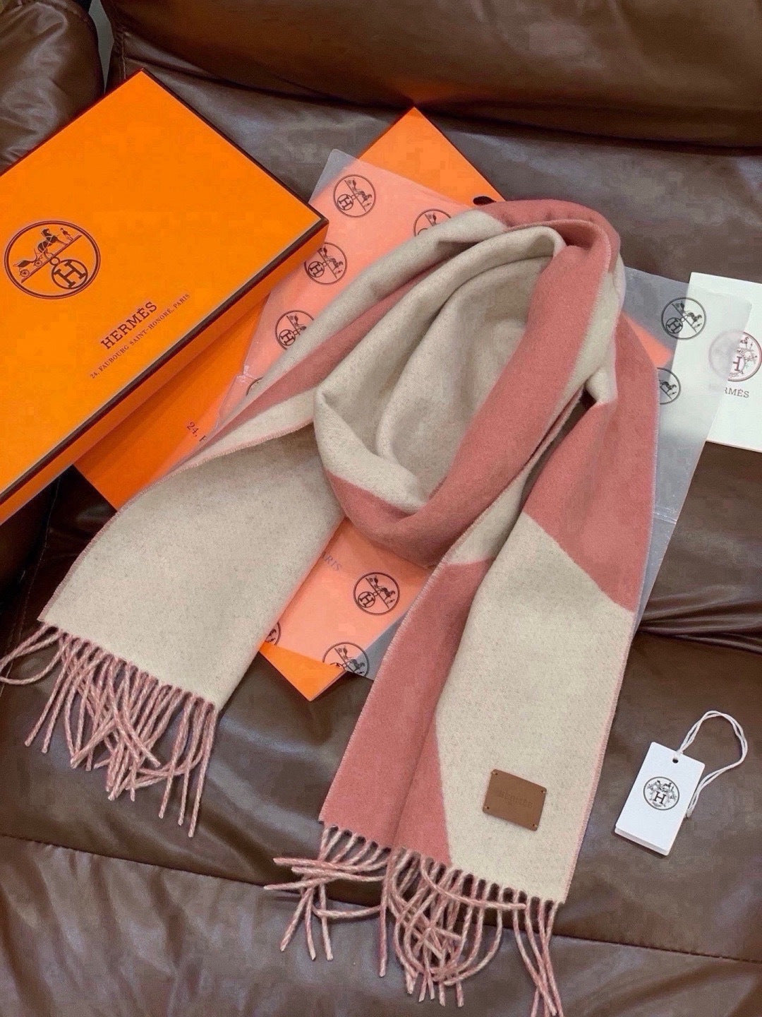 HM Long Scarf 32x190cm Cashmere 550656