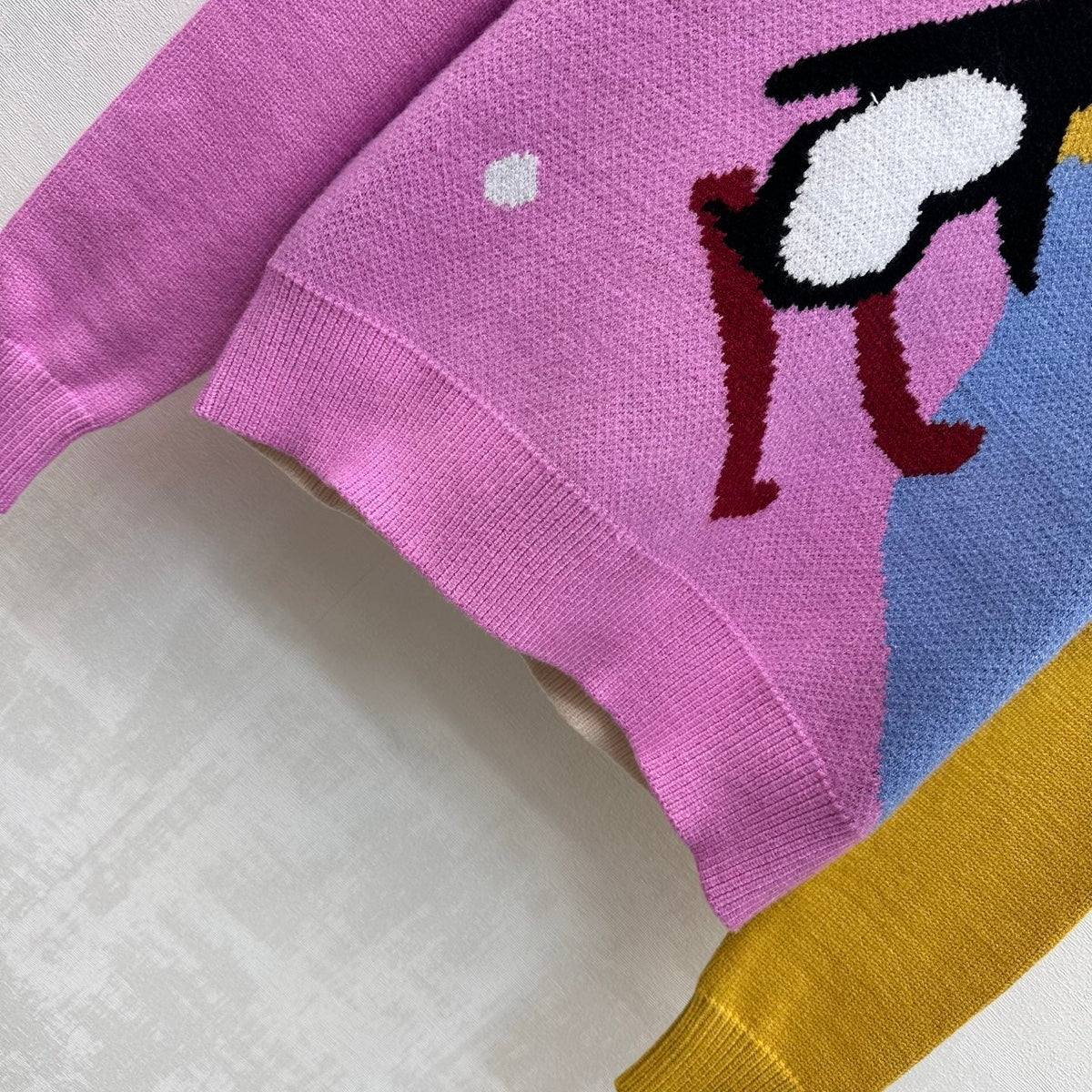 CC 26FW Color-Block Crewneck Sweater Penguin Ski Jacquard Double-C Wool 446466
