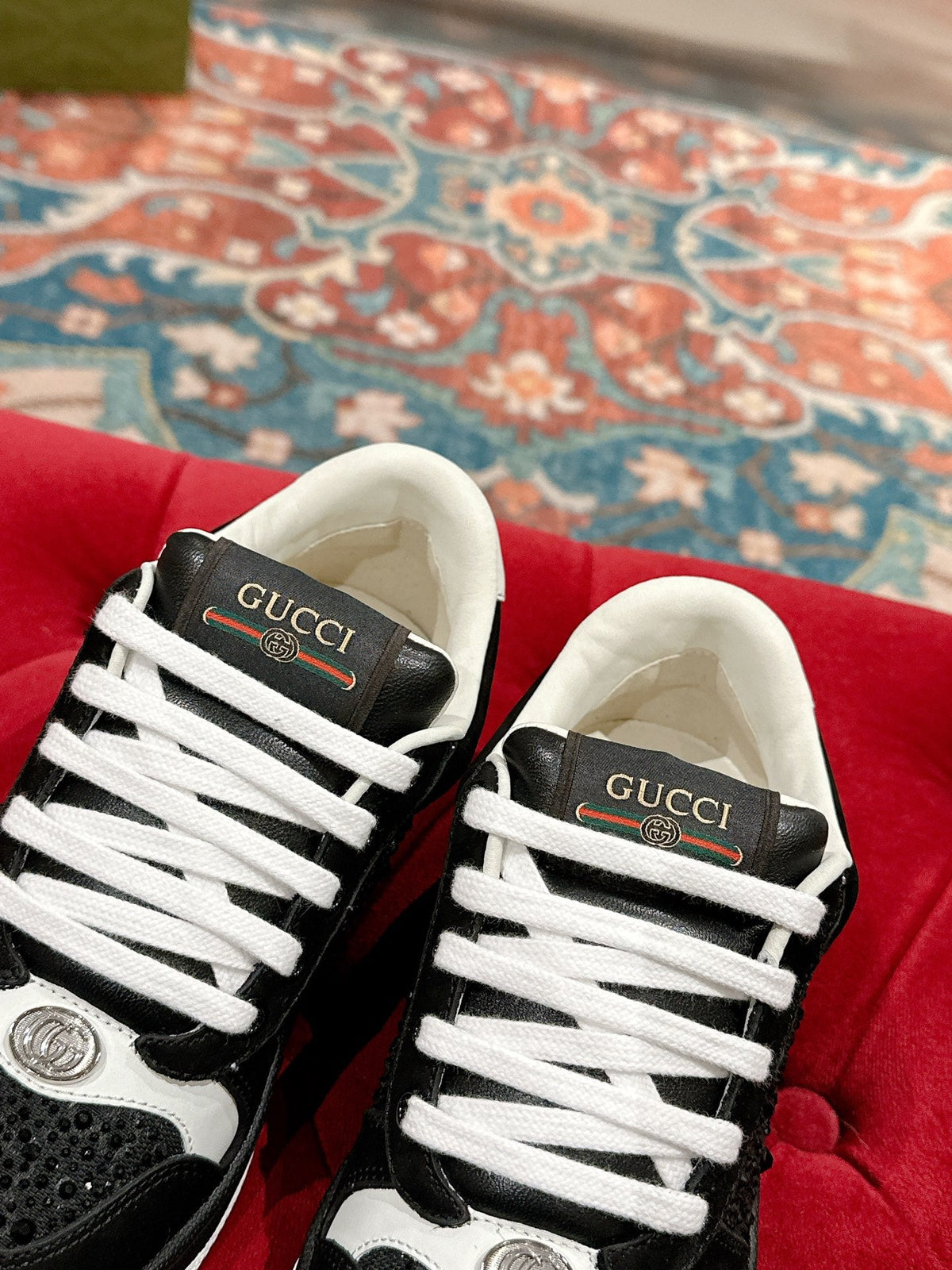 GG 26s Screener Sneaker Black Suede
