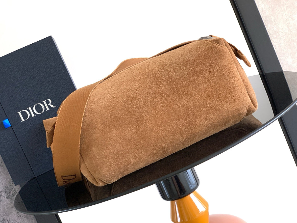 Dior 2026 Medium Jett Flap Bag 31cm Suede Leather Canvas 400813