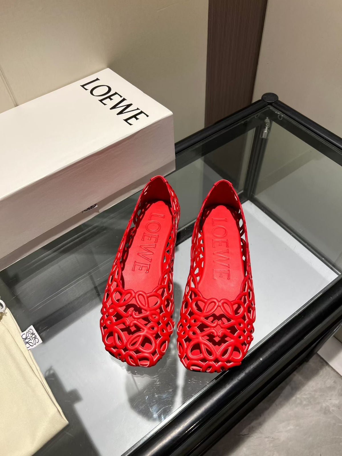 Loewe 2026 Petal Anagram Ballet Flat Lambskin 168351