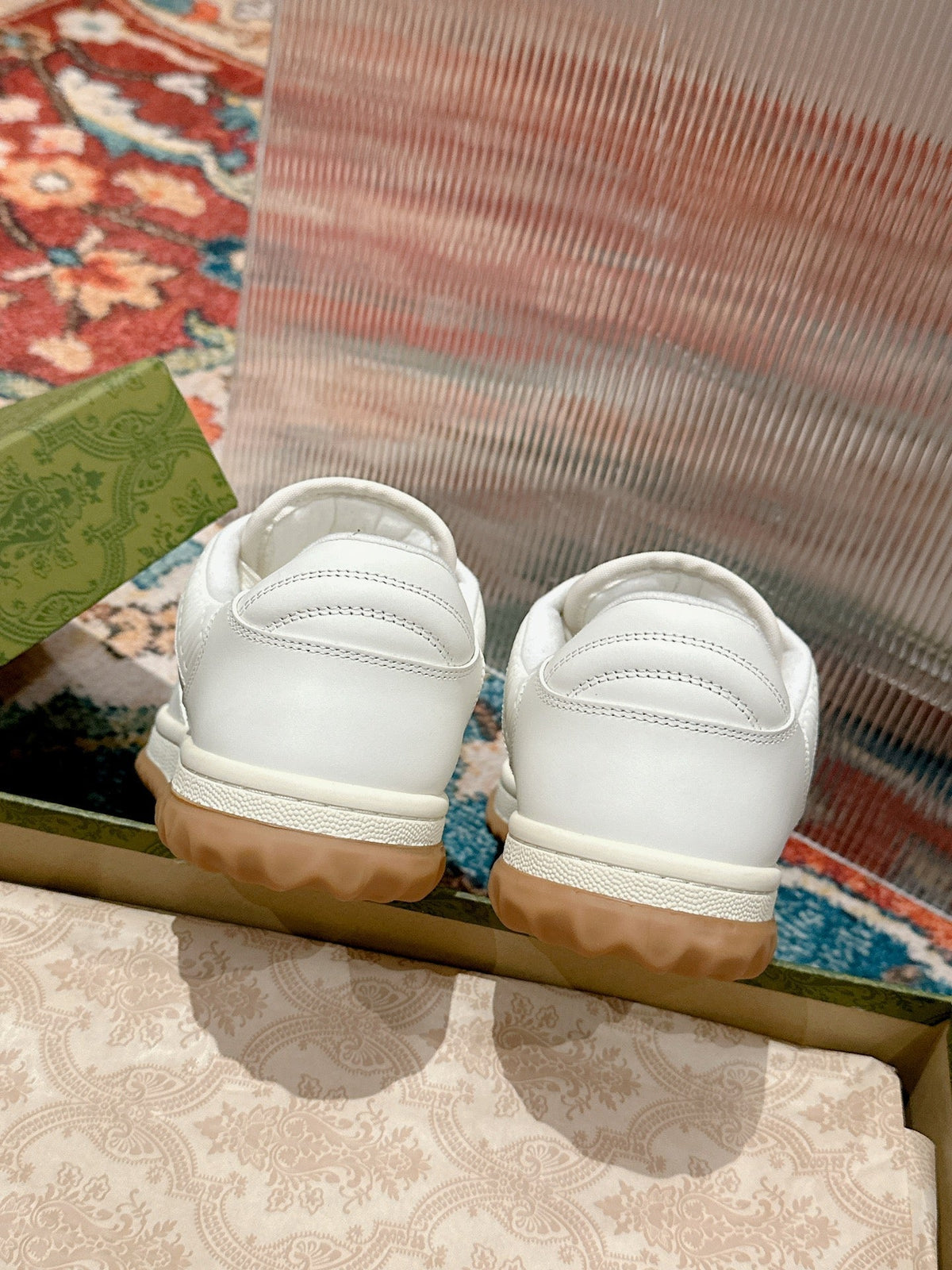 GG 26s Sneakers White Calfskin With Logo