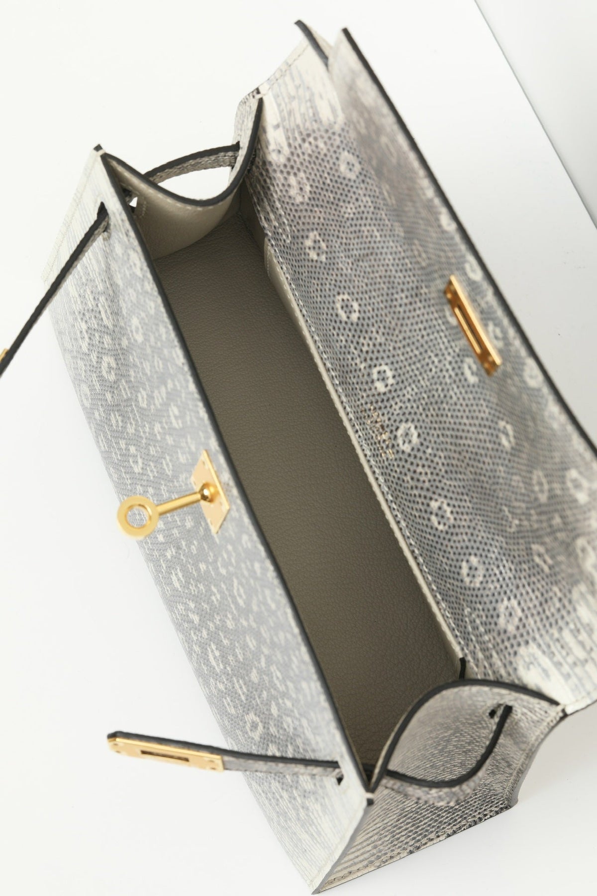 High-end Hermes 2026 Kelly Pochette Bag 22cm Ombre Lizard Skin