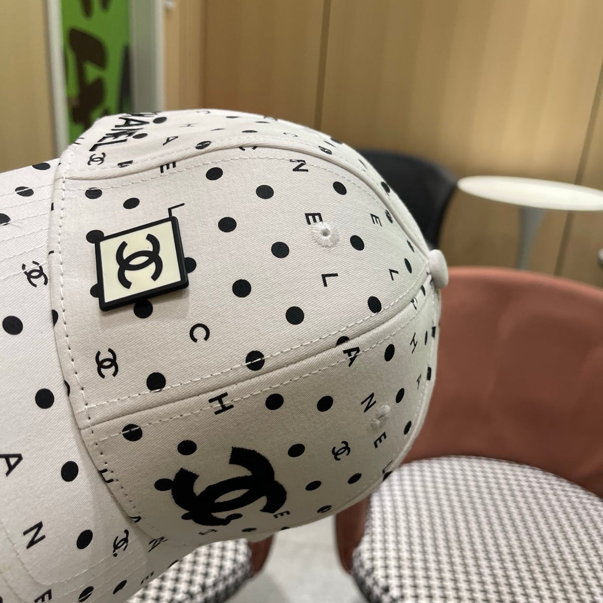Chanel 2026 Polka Dot Baseball Cap 566030