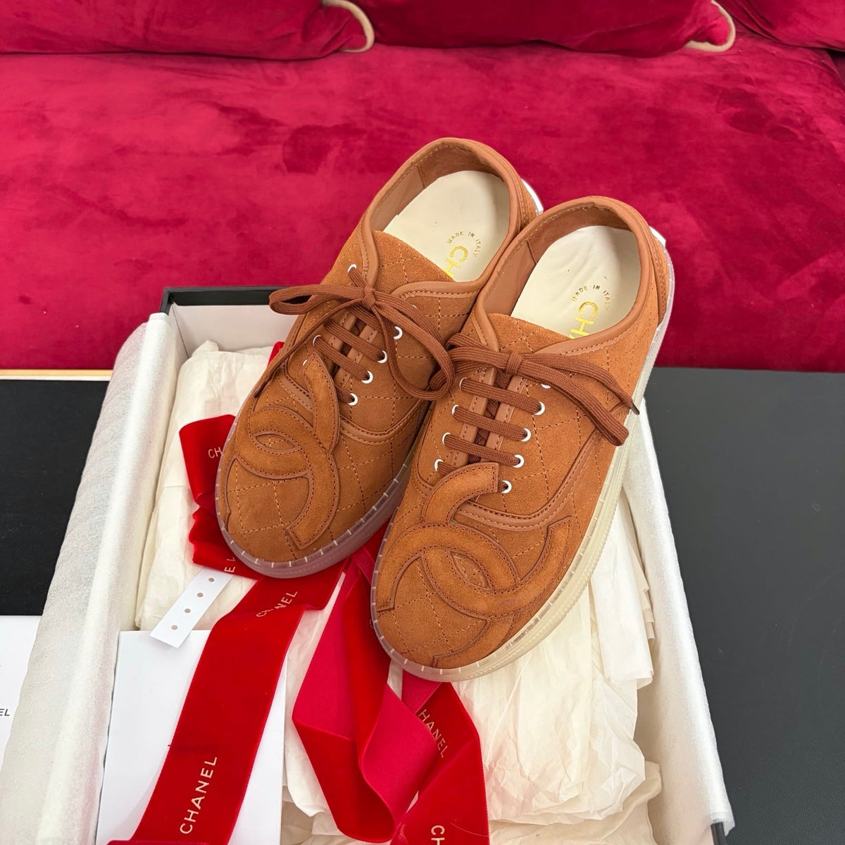 Chanel 2026 Low-Top Sneakers Suede Leather 188979