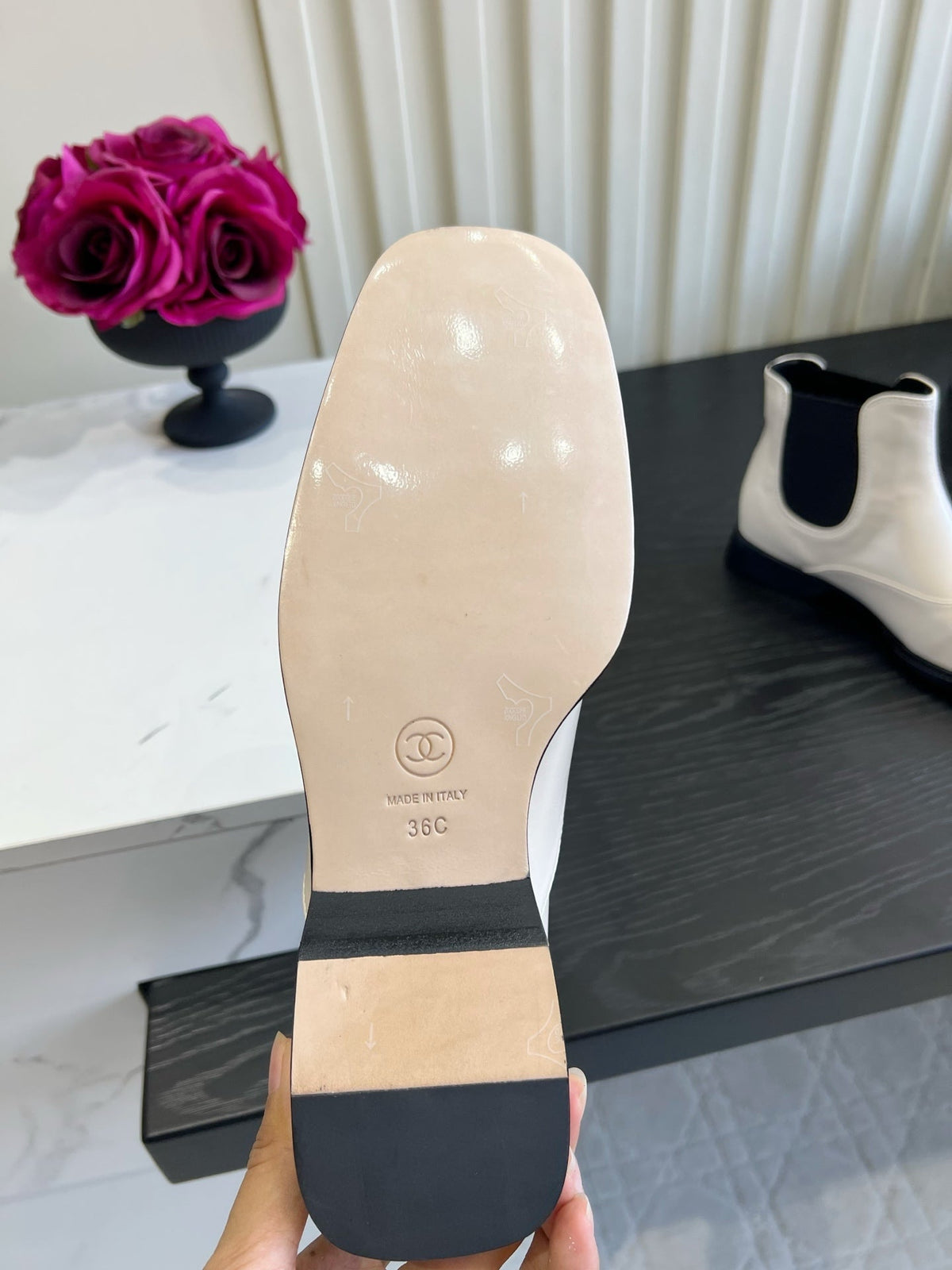 Chanel 2026 Square Toe Chelsea Boots Leather 197878