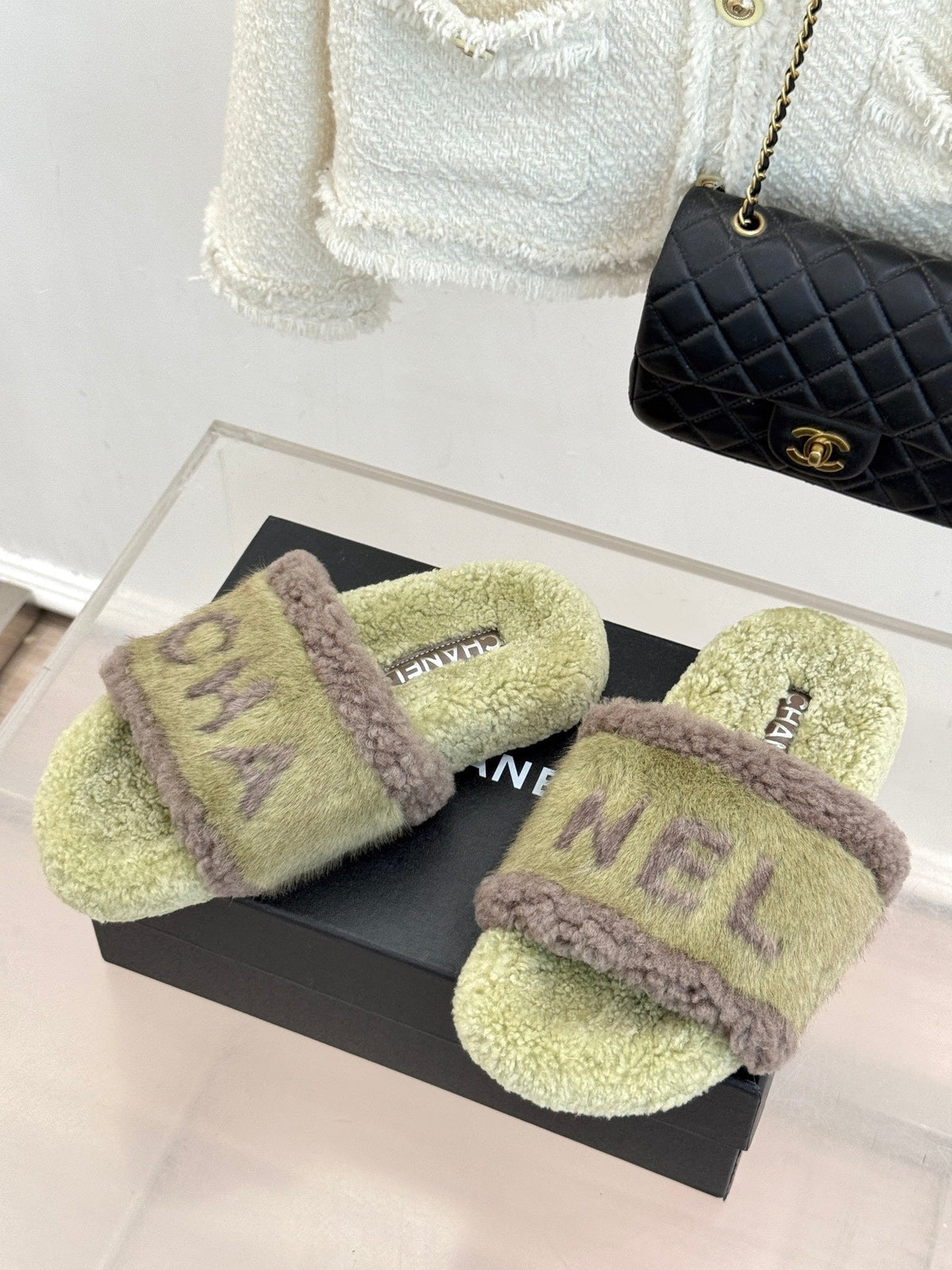 Chanel 2026 Flat Sandals Wool 188301