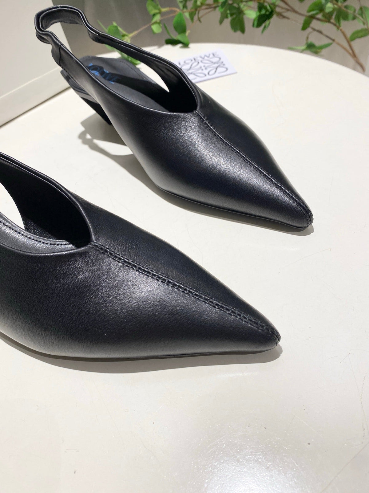 Loewe 2026 Origami Cubic Slingback 45mm Leather 144022