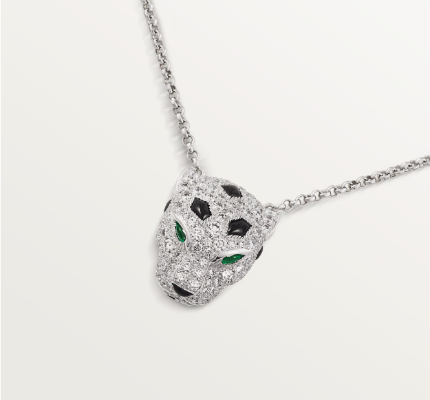 Panthère de Cartier Pendant White Gold Necklace