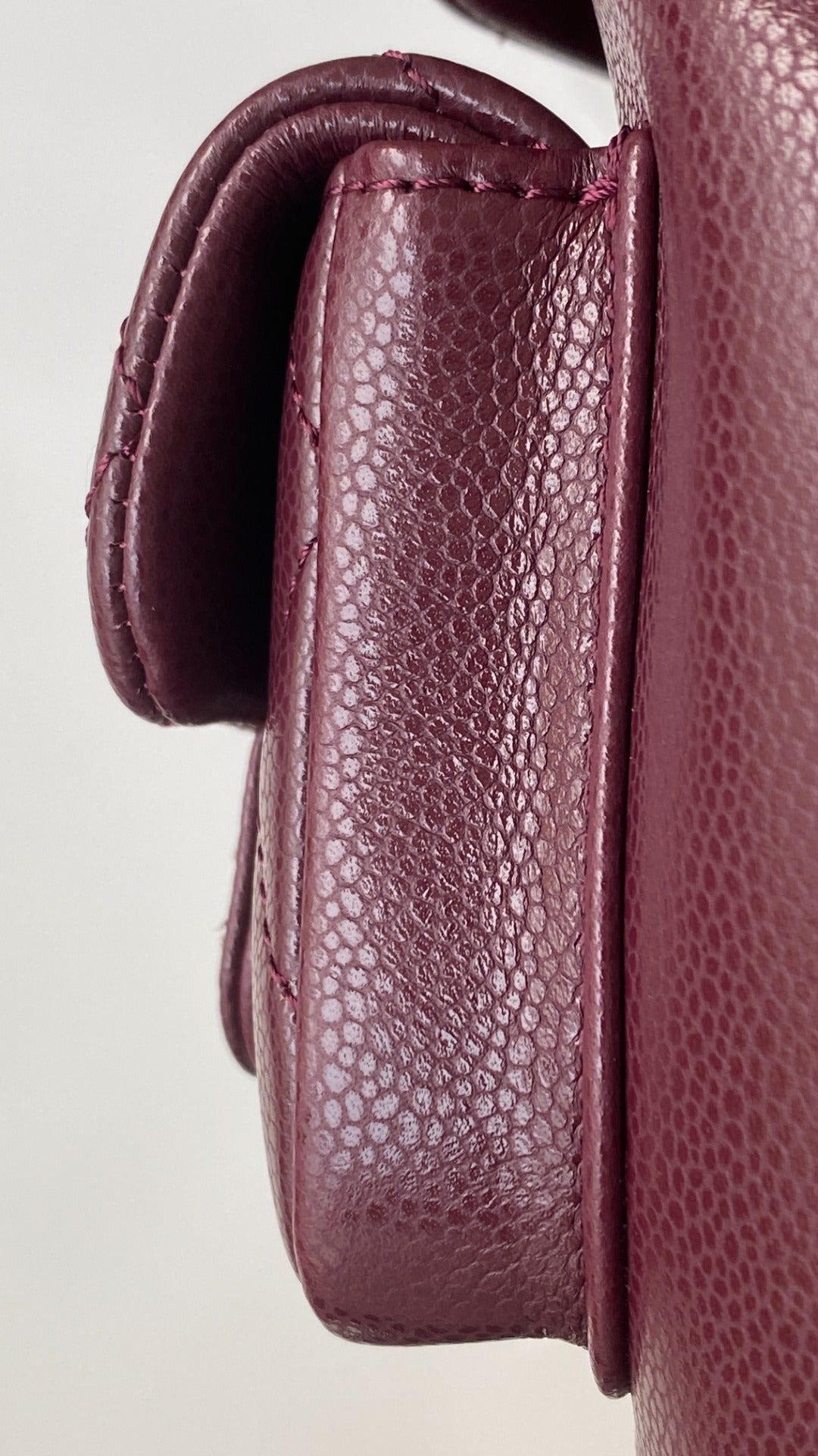 Chanel 25 Backpack Wine Red Grain Embossed Calfskin