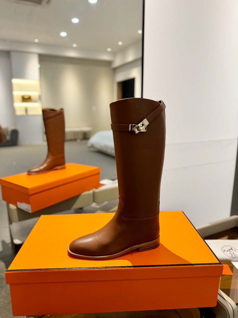 HM Stivali Jumping 20mm Brown Cowhide 961664