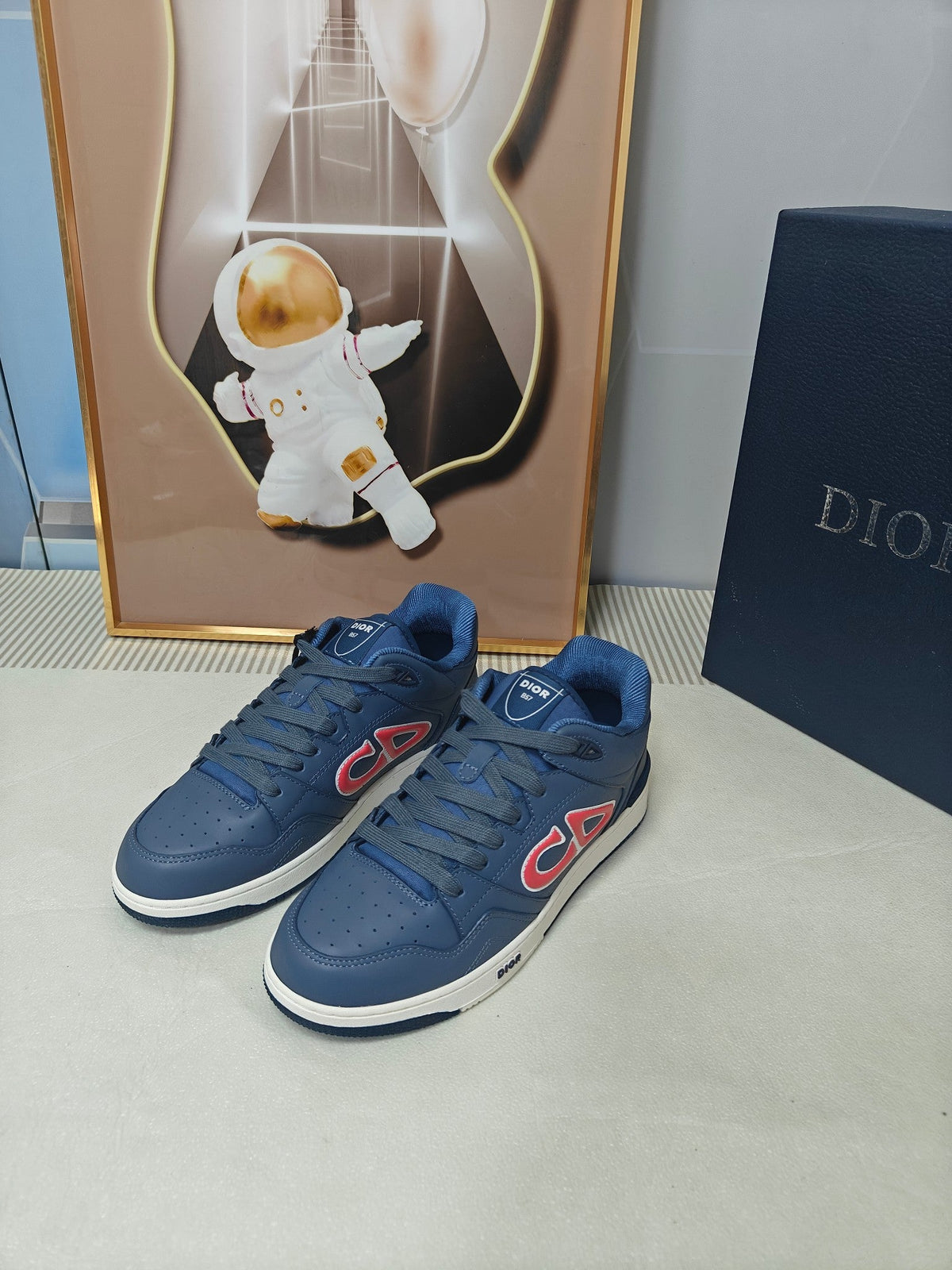 CD 26s Low Top Sneaker Dark Blue Calfskin 624195