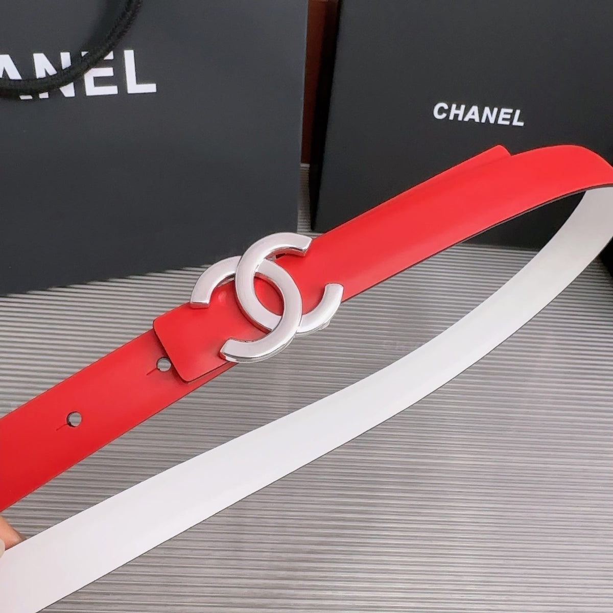 CC 26W Belt 2cm Double-Sided Cowhide 218265