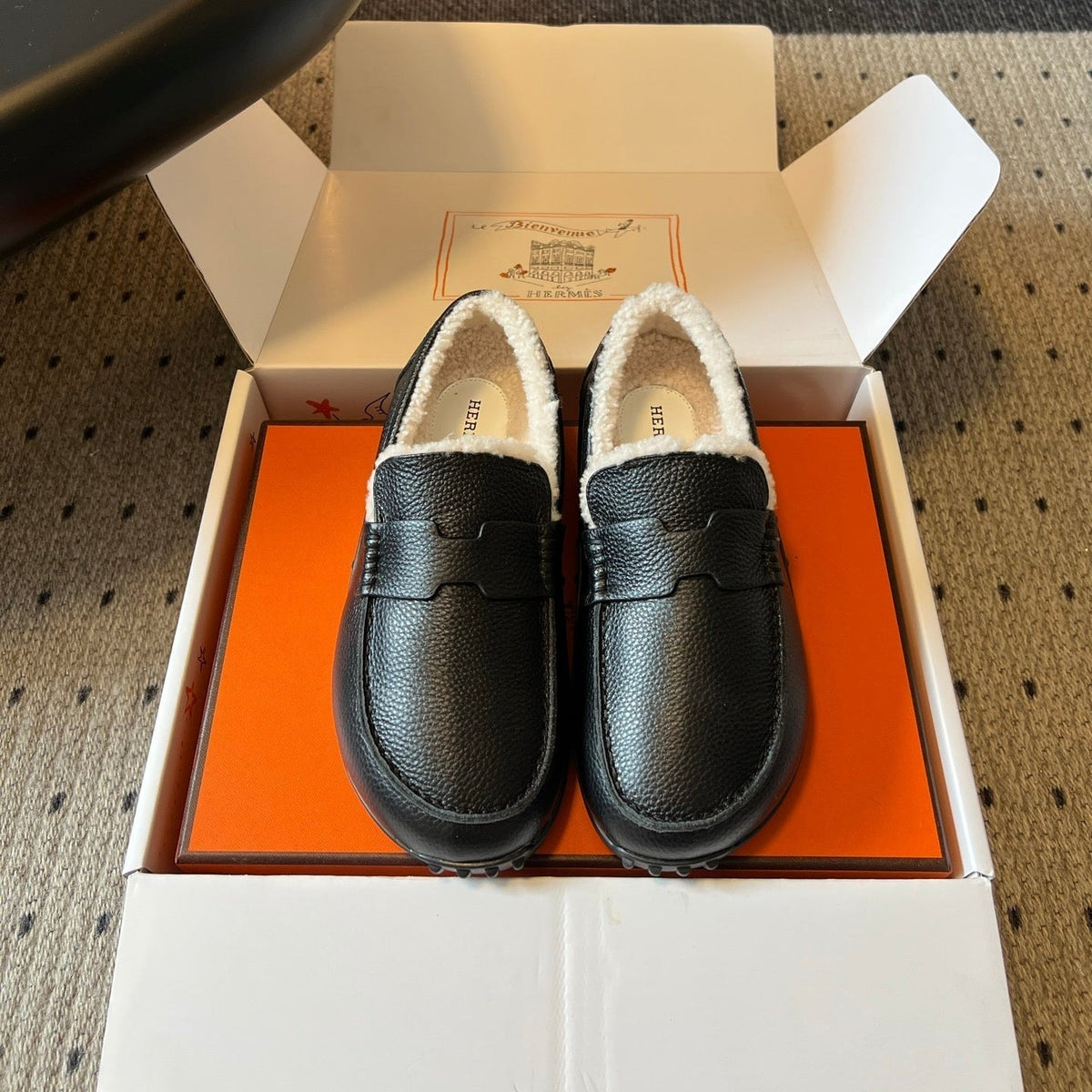 HM 26S Destin Loafers Black Calfskin