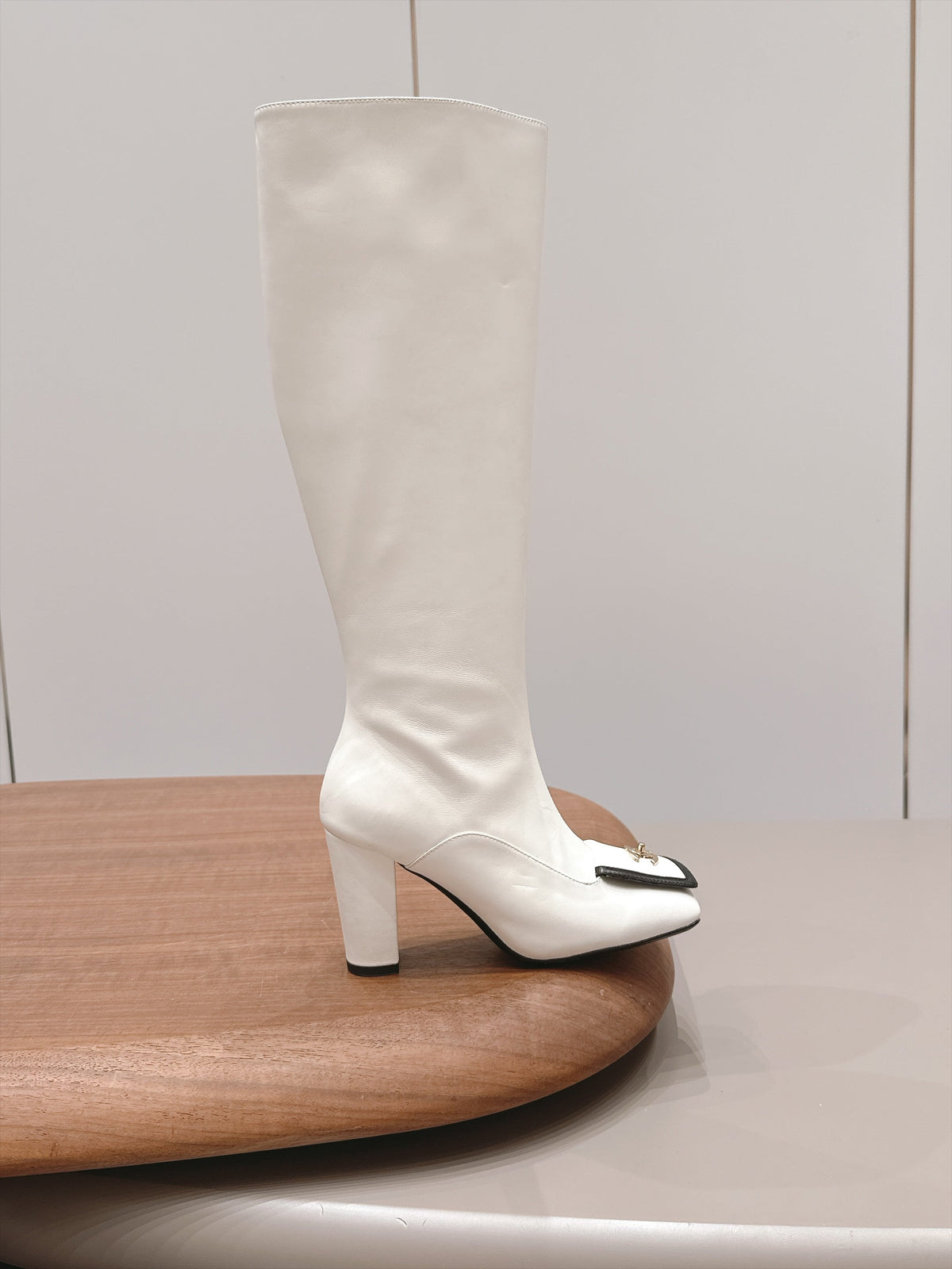 Chanel 2026 Square-Toe Boots 95mm Suede Leather 175837