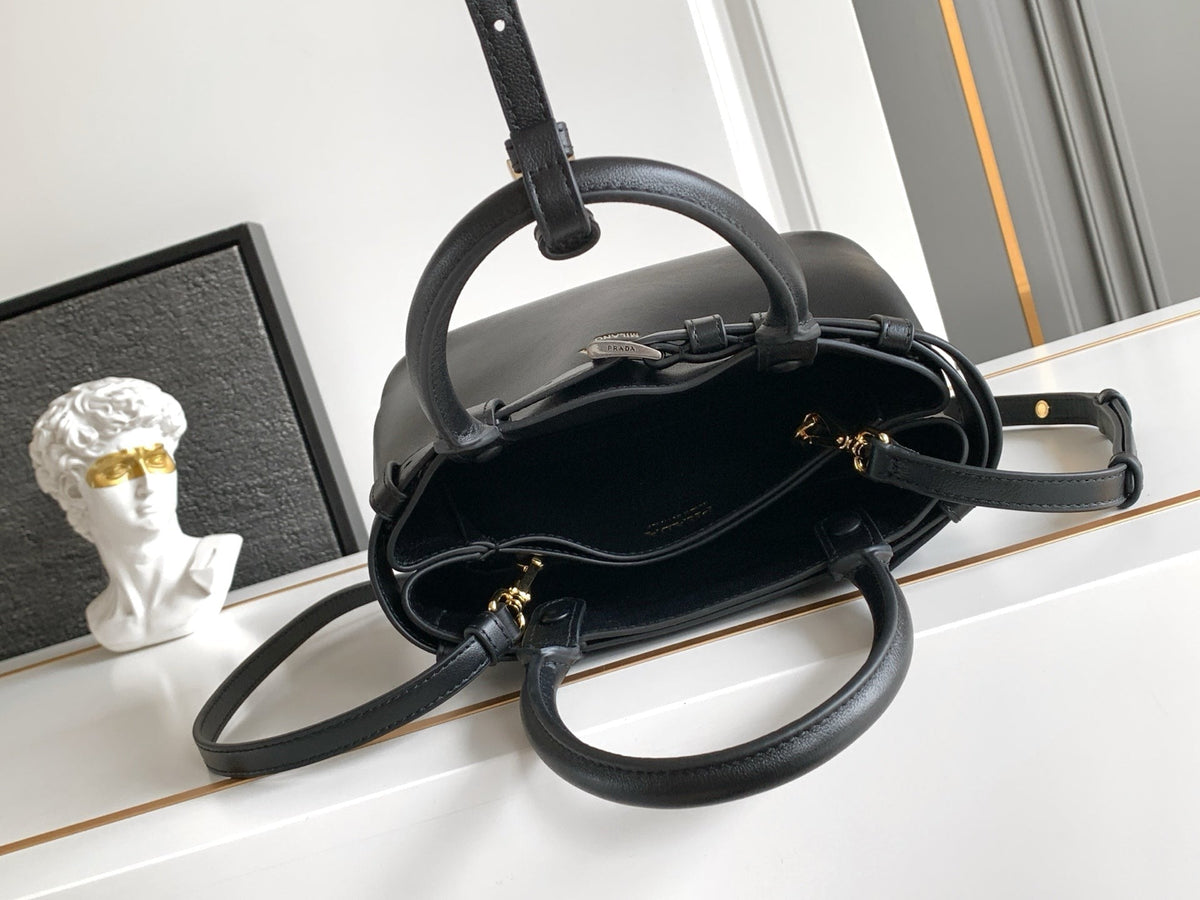 Prada 2026 Buckle Small Bag 22cm Leather