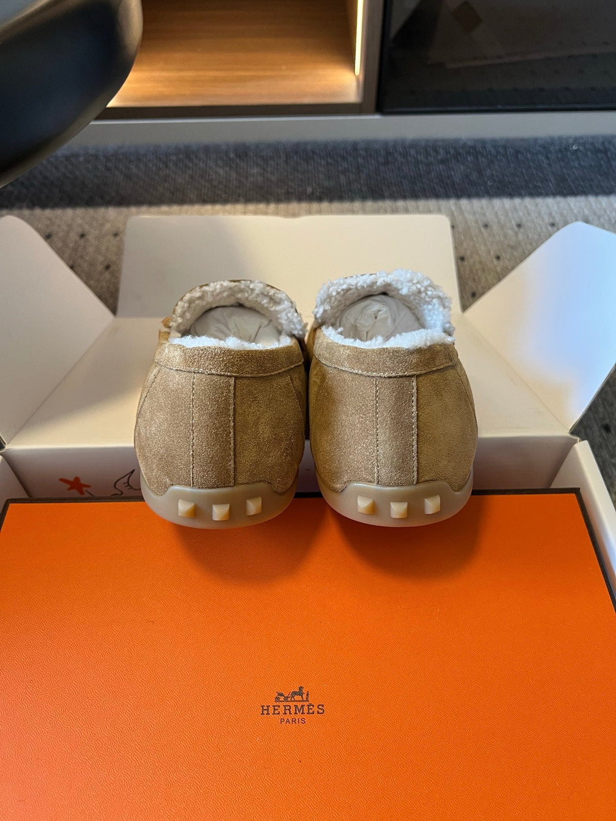 HM 26S Destin Loafers Light Brown Suede