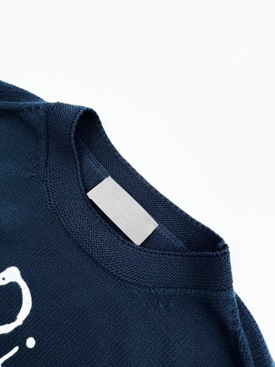 Dior 26s Crewneck Sweater Navy Blue For My Real Friends Men