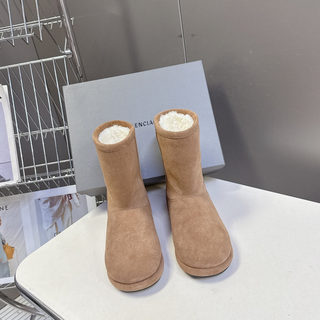 BLC Snow Boots High-Gloss Finish Shearling Lining 151395