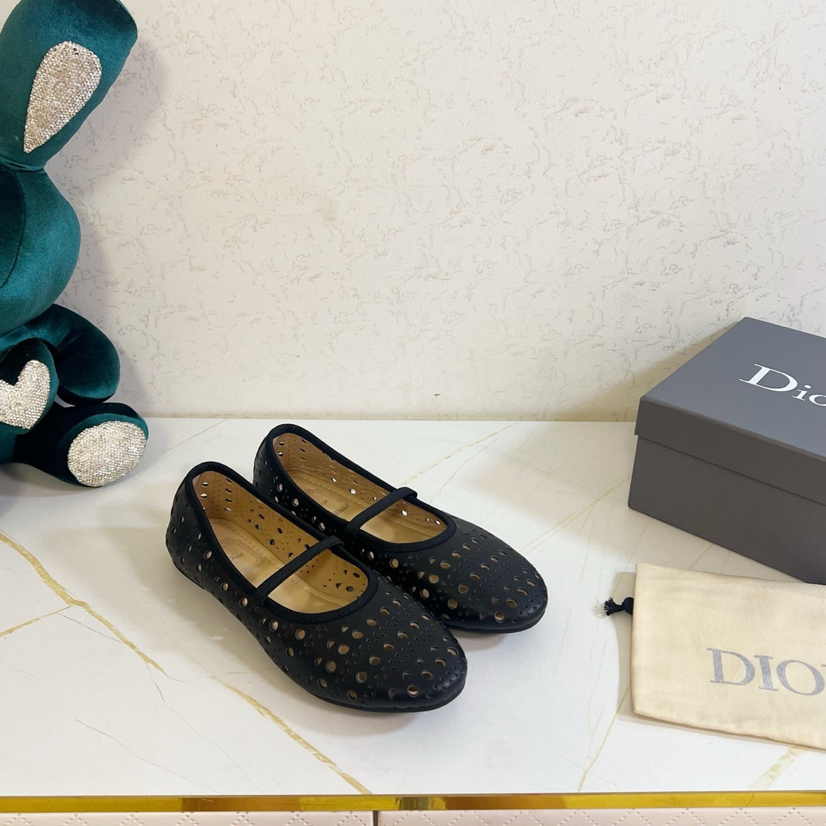Dior 26s Mary Jane Flats Black Calfskin