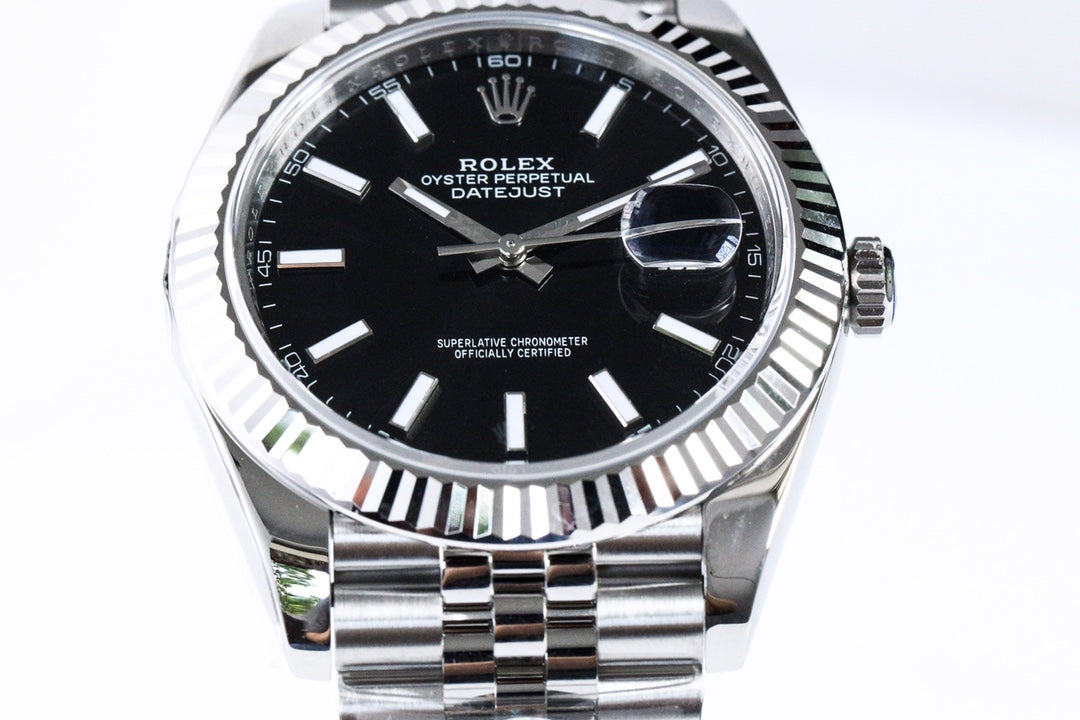 DATEJUST 36MM SILVER BLACK DIAL