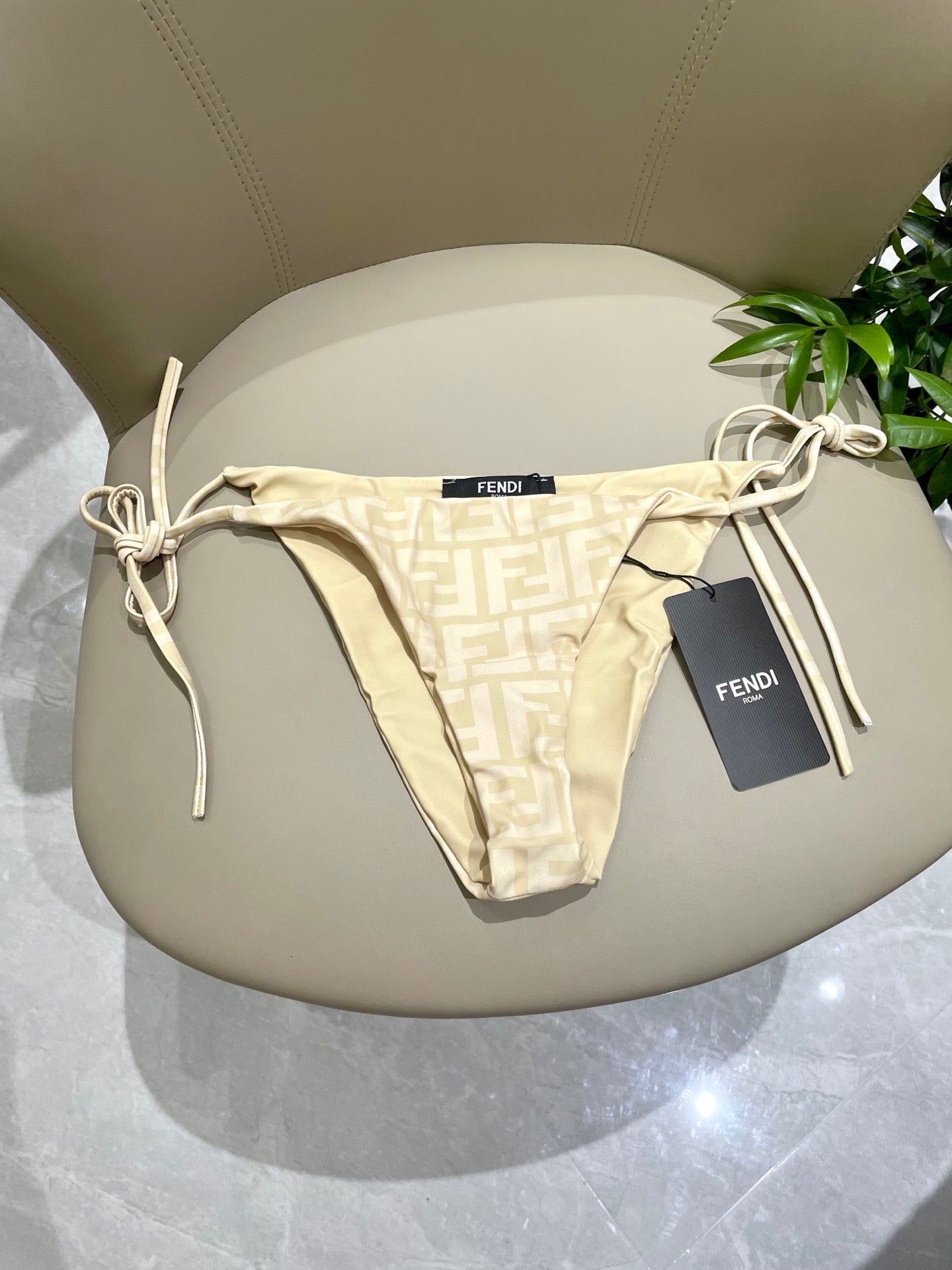 FF Swimsuit Beige Polyamide 180511